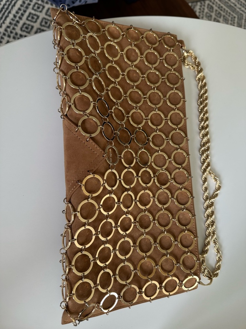 Cult Gaia Hera Chain Mini Shoulder Bag - Camel